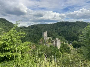 Wanderweg durch die Landschaft der Vulkaneifel nahe dem eifelhausaufzeit